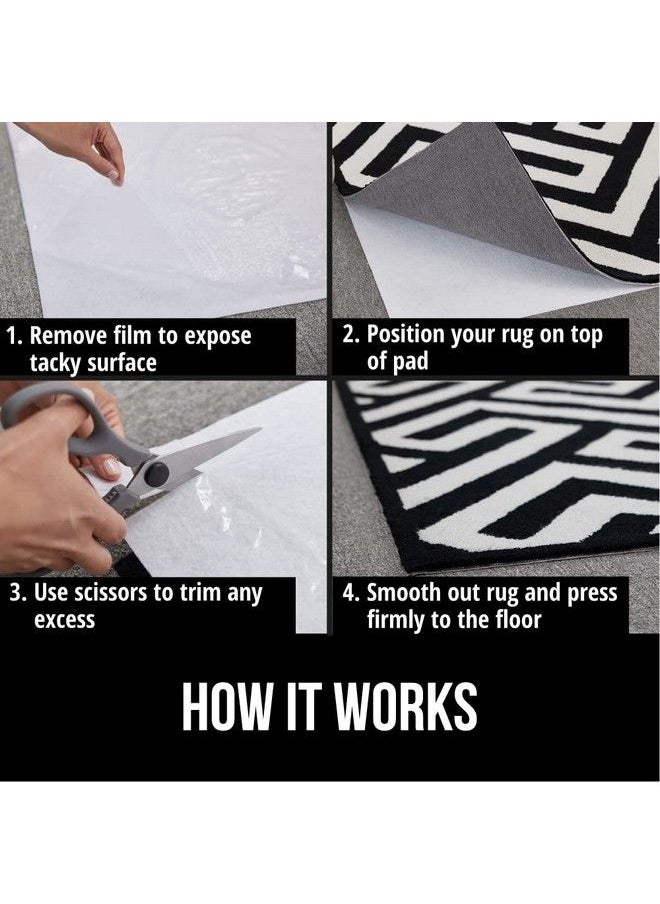 Gorilla Grip - Rug Pad For Carpet Floor Double Sided Mat 5X7 Ft Gripper For Over Carpets Keep Area Rugs In Place On Carpeted Floors No Residue Adhesive Pads Reduce Shifting Or Bunching Under Mats - Image 1
