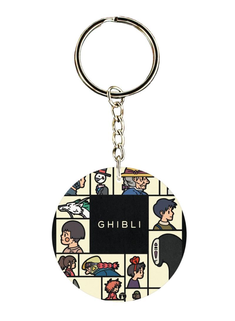 RKN Double Sided Studio Ghibli Printed Keychain
