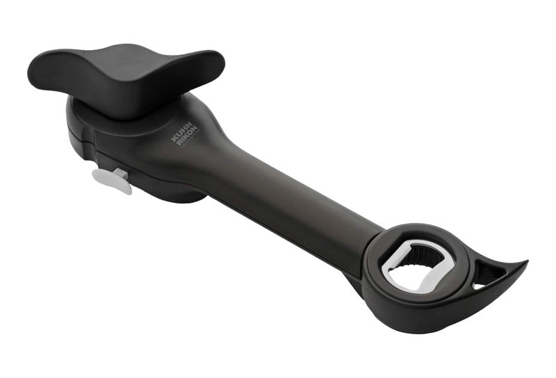 Kuhn Rikon Auto Safety Master Opener for Cans, Bottles and Jars, 9 x 2.75 inches, Black - Image 1