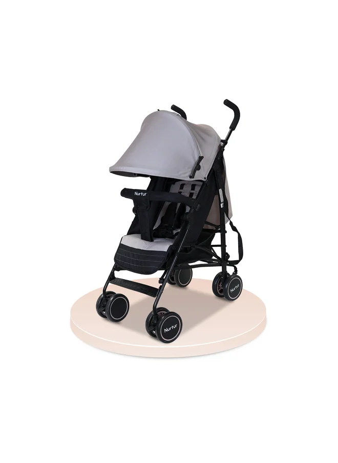نورتر Lightweight Stroller 0 To 36 Months Storage Basket, Detachable Bumper And 5 Point Safety Harness
