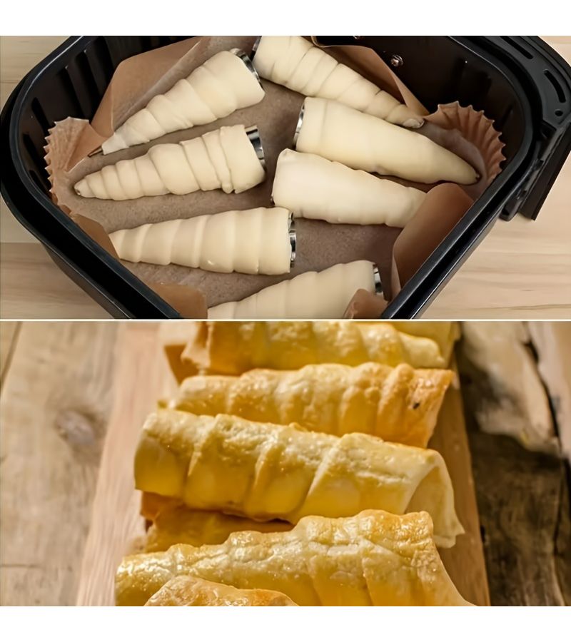 30pcs Flat Mouth Triangular Cone Danish Pipe Cream Horn Molds Non Stick Baking Tool for Pastries - Image 5