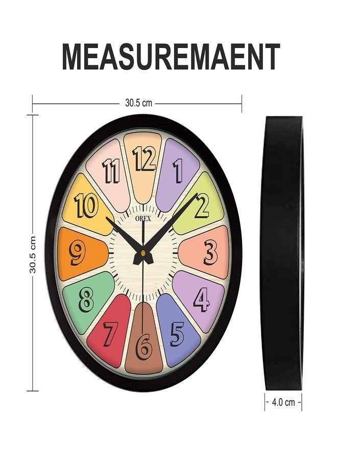 OREX Stylish Wall Clock for Home/Living Room/Bedroom/Kitchen/Hall/Office/Kids Room/Shop and for Your Loving House (31) - Image 3
