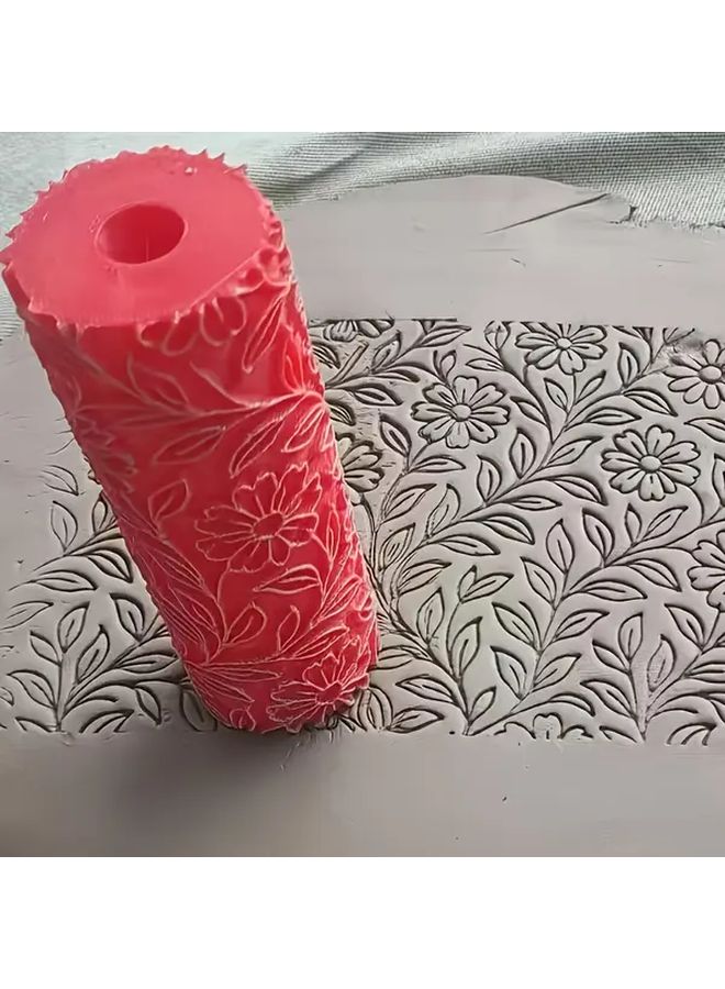 Victorian Garden White Texture Plastic Clay Rolling Pin for Pottery Jewelry - Image 5