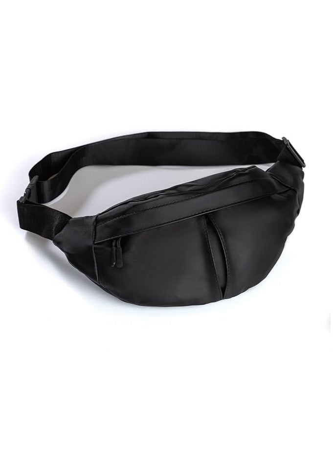 حقيبة فولت باج عصرية شنطة وسط وتربروف 2 جيب تتسع لحفظ الأغراض الشخصية كبيرة الحجم خفيفة الوزن للسفر والمشي والجري وركوب الدراجات, محفظة عملية سهلة الحمل مقاومة للماء