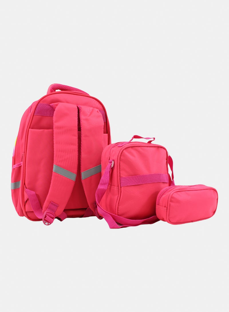 MIGO School Set Unicorn Backpack 16 Inches – Watermelon & Fuchsia - Image 2
