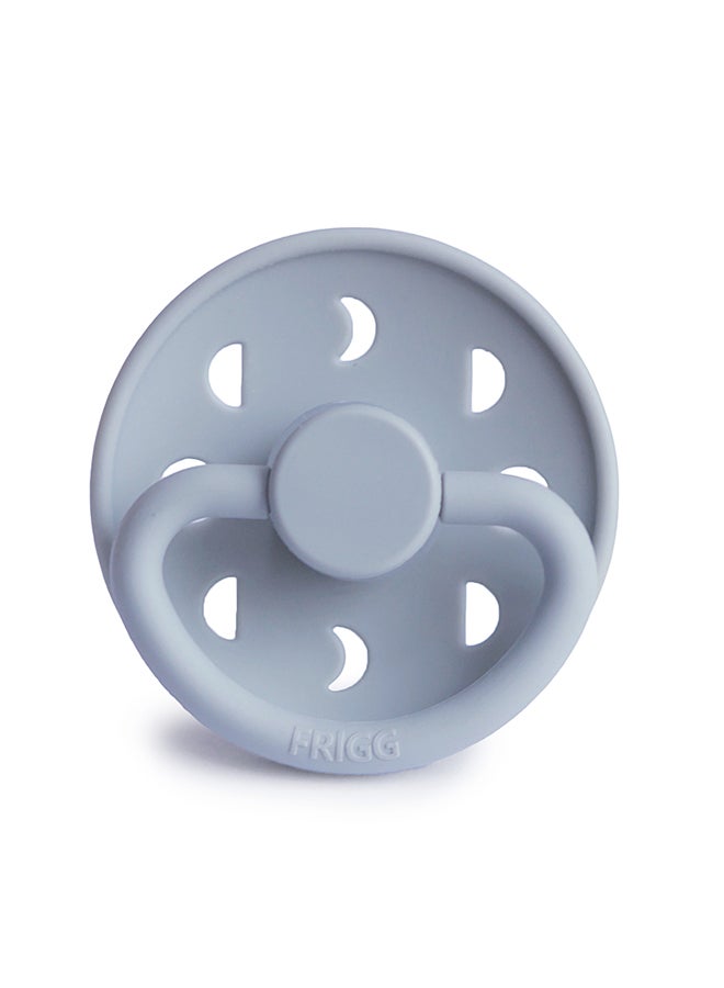 FRIGG Moon Phase Silicone Baby Pacifier 0-6M 1-Pack Powder Blue - Size 1