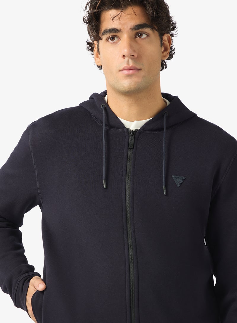 جس ألدرين سويت شيرت بغطاء رأس وسحاب - Image 3