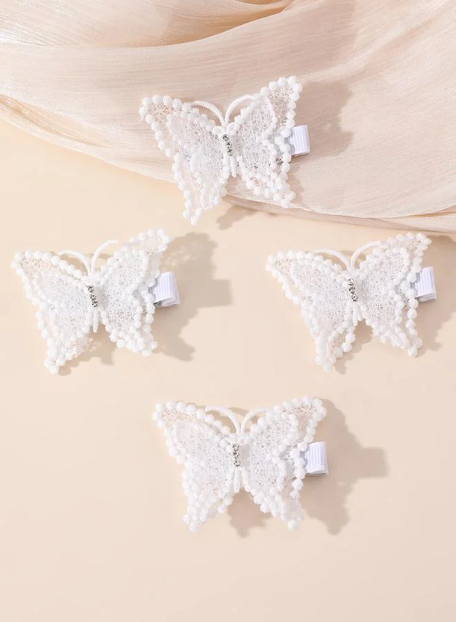Take Two Set of 8 - Butterfly Hair Ties and Clips