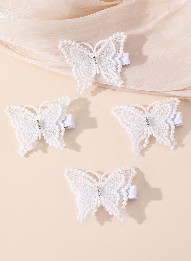 Take Two Set of 8 - Butterfly Hair Ties and Clips - Image 2
