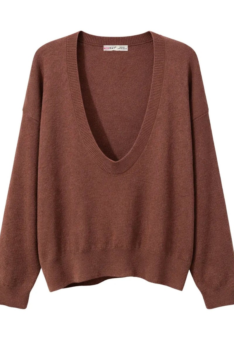 MIXRAY Women's Cotton-Blend Sweater - Image 2