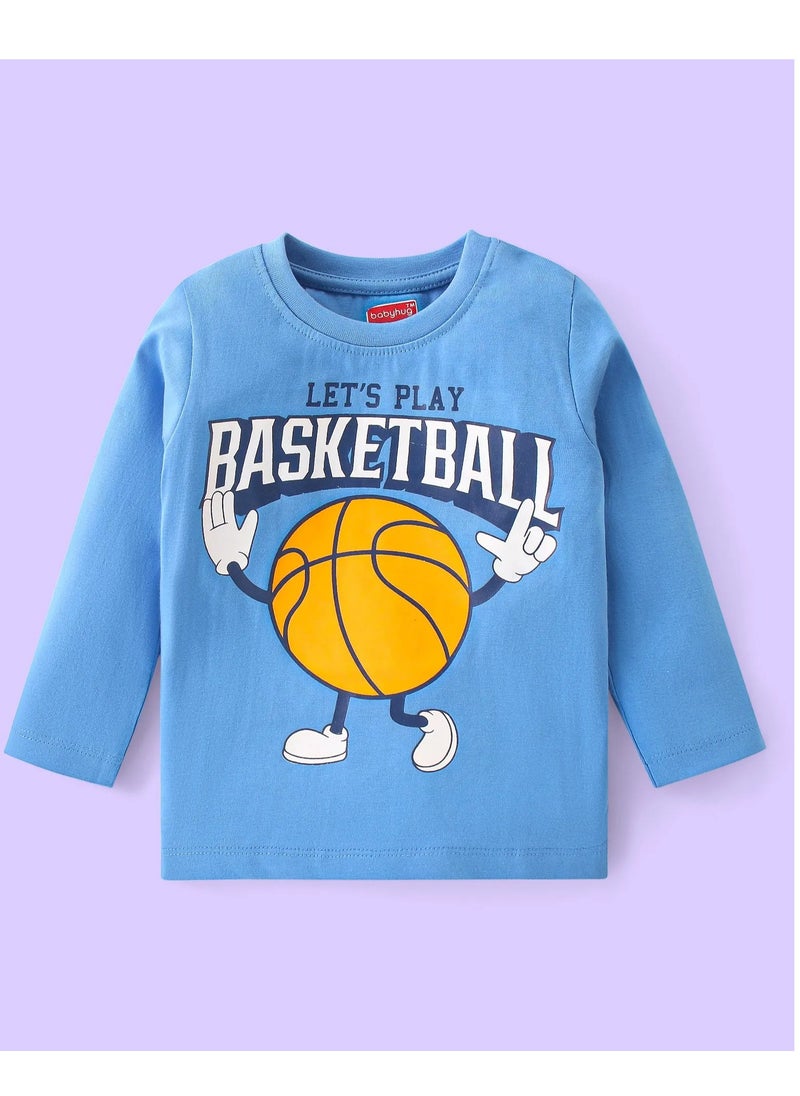 Babyhug Cotton Knit Full Sleeves Night Suit With Basketball Print - Blue(6-24M & 2-6Y) - pzsku/ZE7937CCE60BD85B624B8Z/45/_/1733496140/210c5c06-54fc-44af-9832-62c0bbc5fb65