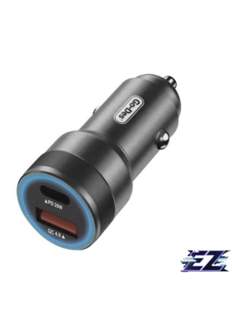 ELTRAZONE 45W PD Car Charger – Fast USB-C & USB-A Charging for iPhone, Android, Tablets & More - Image 1