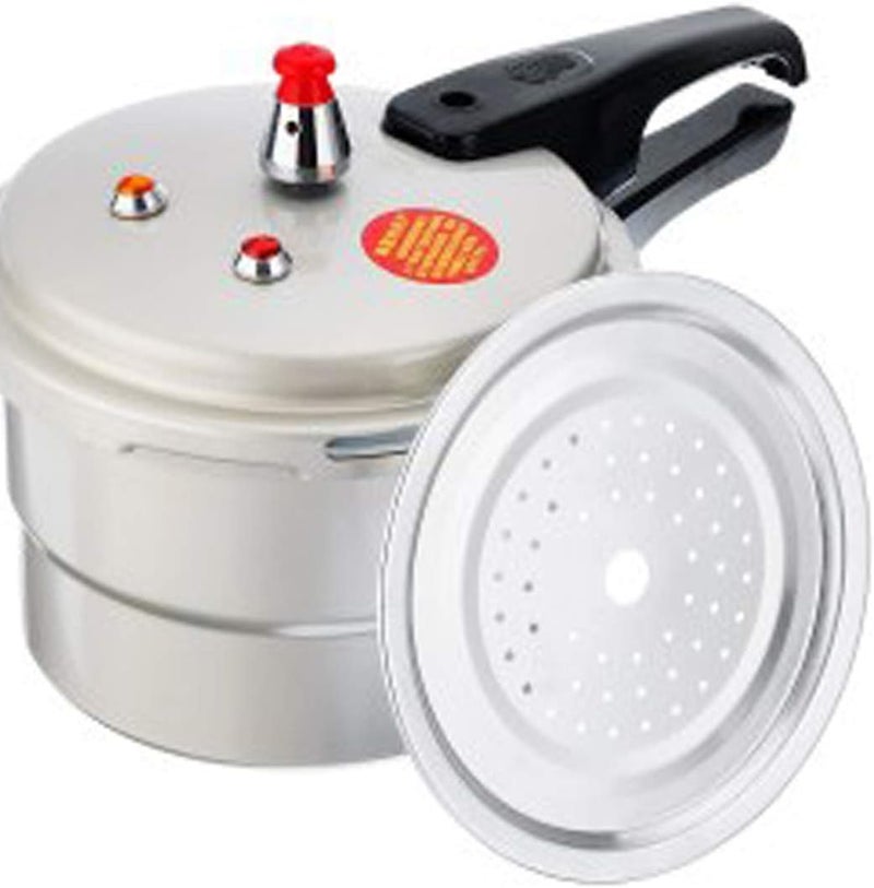 DOYKLI 5 Litre Aluminum Pressure Cooker Cooking Pot Antiscald Multipurpose Handle for Electric Pottery for Meat StewSuitable to All Kinds of Gas Stove Electric Ceramic Stove - Image 3