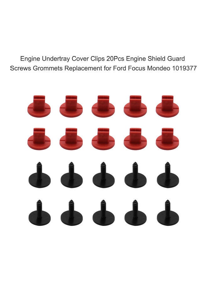 نيبمينينت طقم صواميل واقية لمحرك السيارة مكون من 20 قطعة - Image 2