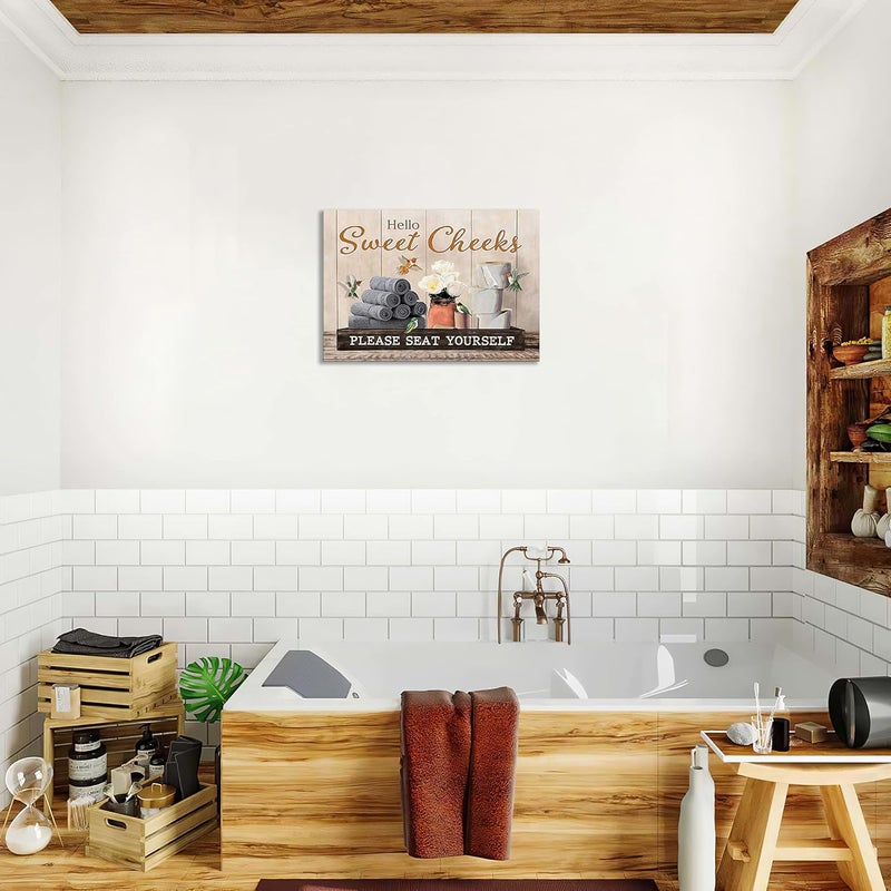 exroozy Funny Bathroom Wall Art with Hummingbirds - Image 4
