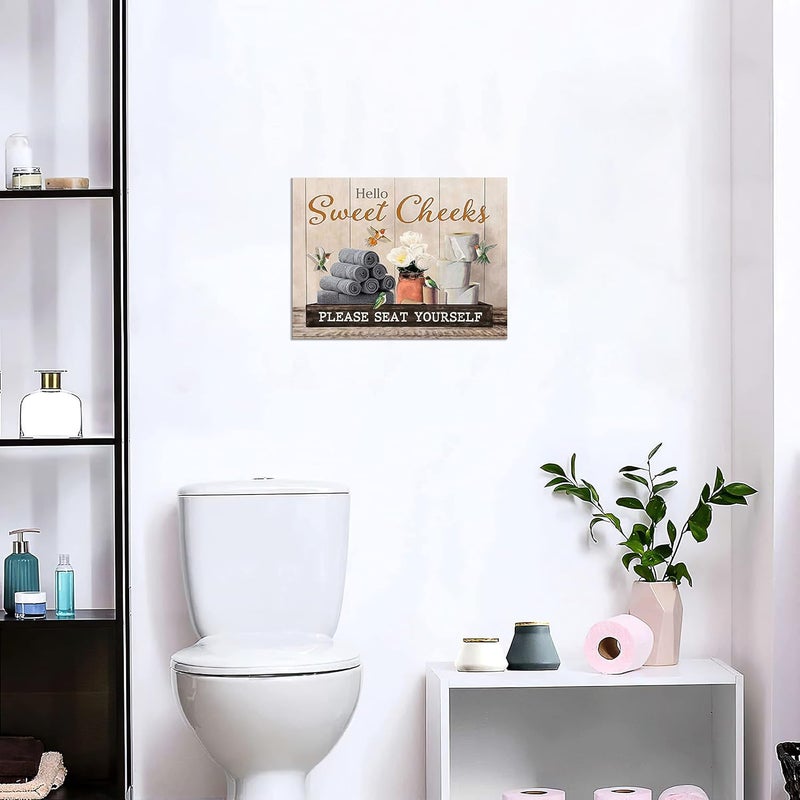 exroozy Funny Bathroom Wall Art with Hummingbirds - Image 3