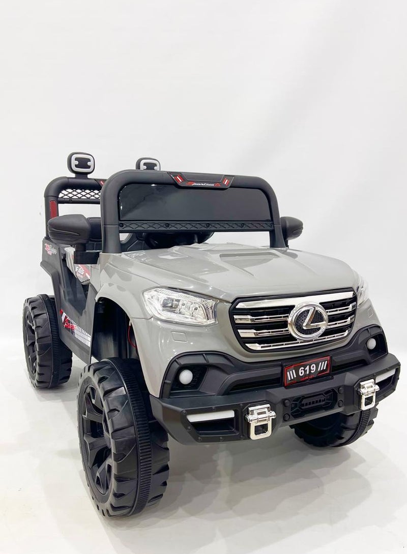 ضحكة  سيارة جيب كهربائية ركوب للأطفال ريموت كنترول – قيادة المغامرين الصغار تبدأ من هنا - Image 1