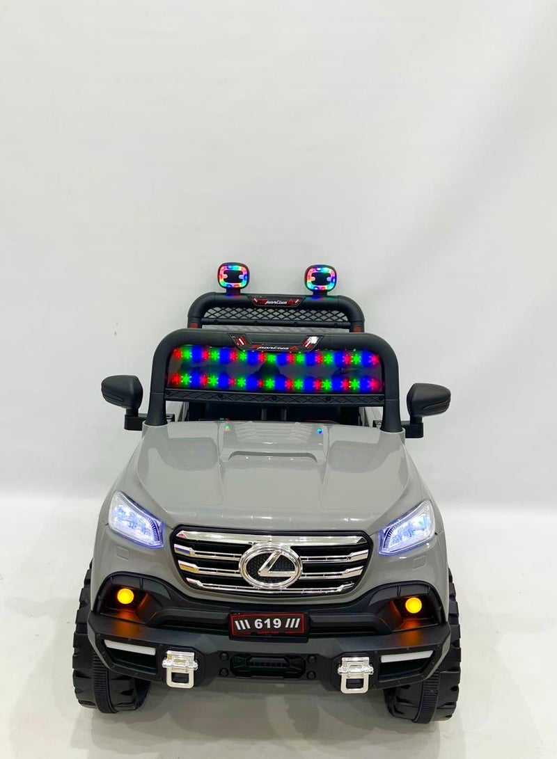 ضحكة  سيارة جيب كهربائية ركوب للأطفال ريموت كنترول – قيادة المغامرين الصغار تبدأ من هنا - Image 2