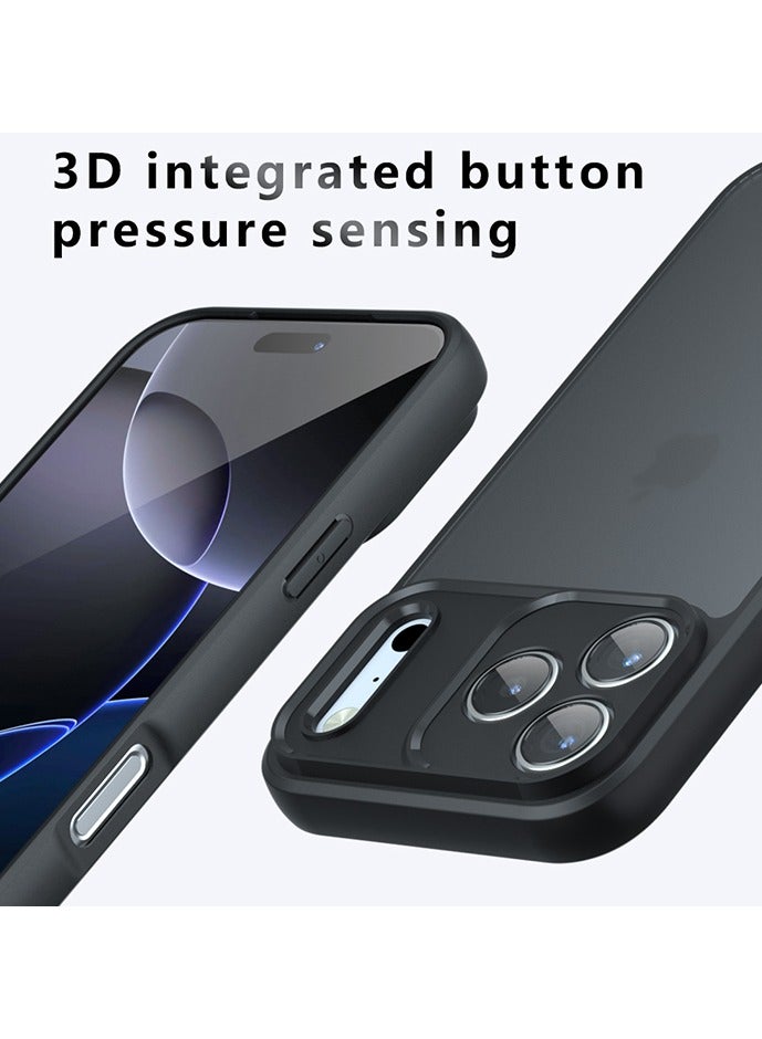 Case for iPhone 17 Pro Max 5G 6.9 inch, Frosted Translucent Back Protective Slim Phone Cover, Anti-Fingerprints, Anti-Fall Drop Protection, Shockproof Case for iPhone 17 Pro Max 5G (Black) - Image 5