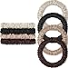 WantGor Scrunchies Hair Ties Silk Satin Scrunchy WantGor Women 4PC Pure Mulberry Silk Skinny Elastic Scrunchies Hair Bands Bracelets Ponytail Holders Hair Accessories BlackBrownChampagneApricot - Image 2