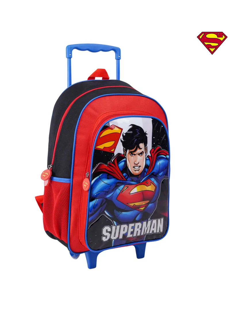 وارنر بروس Warner Bros. Superman Up In The Sky 5In1 Trolley Box Set 18" I Trolley I Lunch Bag I Water Bottle I Pencil Case I Lunch Box I Packaging