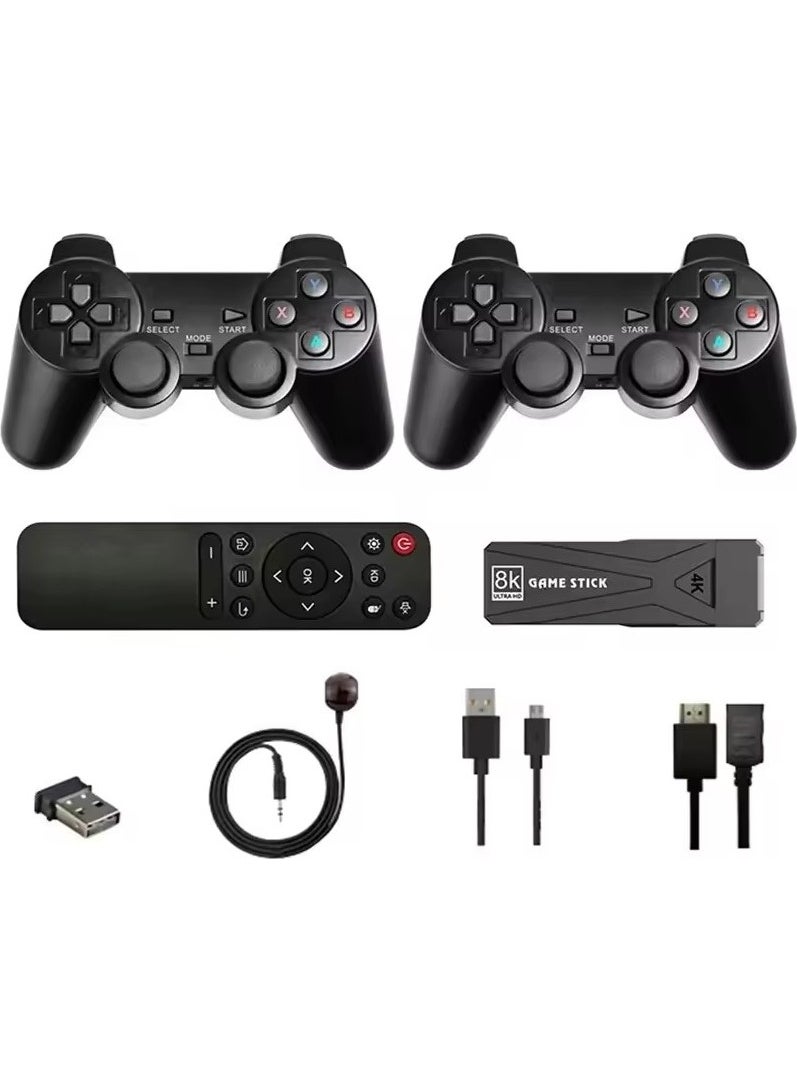 New Version 8k Ultra HD Game Box + Android TV with 36500 Games 5G 64 GB TV Game Stick Game Console + 2 Controllers