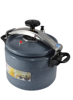 Homemaker 12L Ceramic-Coated Aluminium Pressure Cooker – 28cm Grey – Induction Base, Fast & Safe Cooking with Steam Valve – Ergonomic Handles & Even Heat Distribution  - Image 3