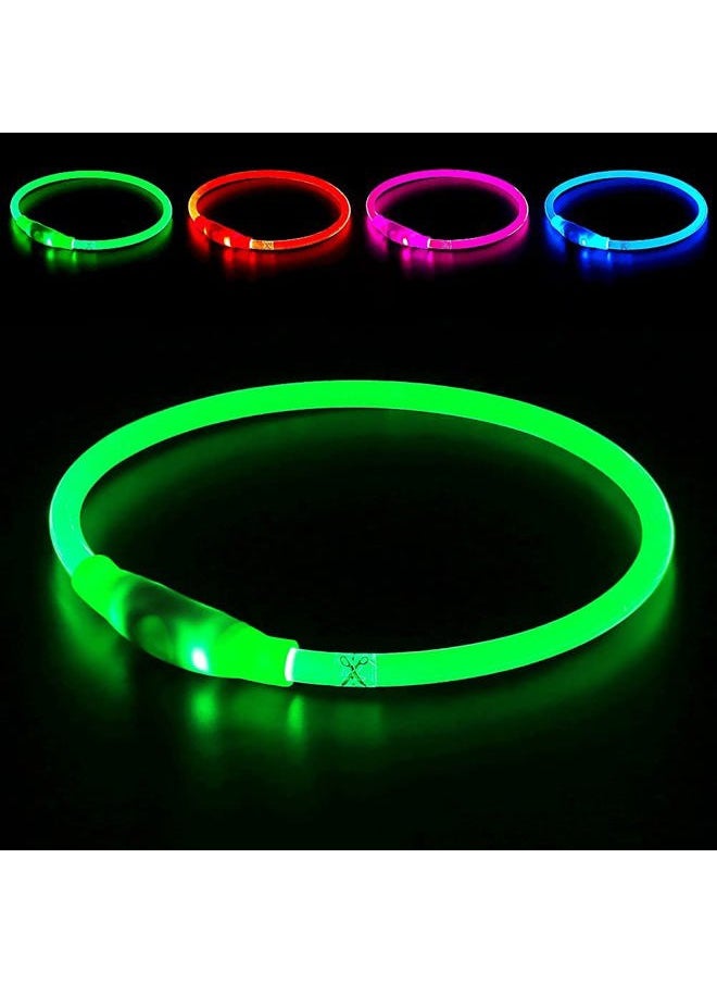 BSEEN - Led Dog Collar, BSEEN USB Rechargeable Flash Dog Necklace Light, Pet Safety Collar Makes Your Beloved Dogs Be Seen at Night for Small Medium Large Dogs - Image 1