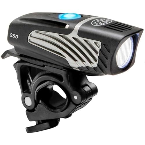 NiteRider مصباح دراجة نيترايدر لوميينا مايكرو 850 الأمامي LED قابل لإعادة الشحن عبر USB مقاوم للماء للدراجات الجبلية والطرق والتنقل في المدن والدراجات الحضرية، أسود، 6783 - Image 1