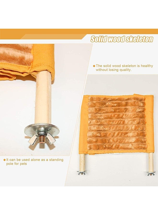 Bird Nest House, Bird House Hammock, Parrot, Yellow, Plush - Image 3