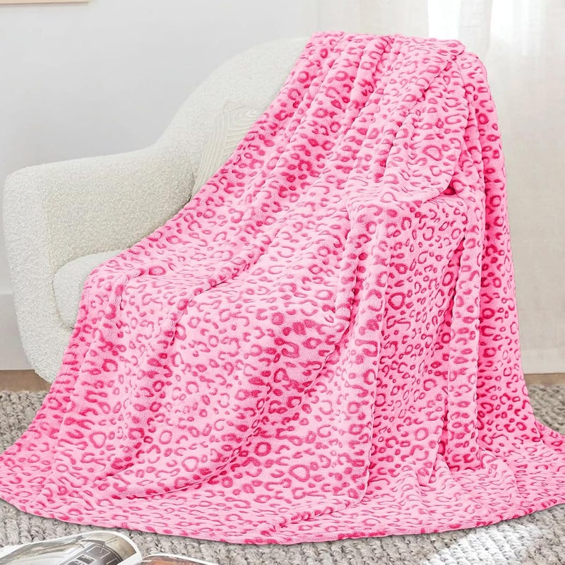 SEEGU Warm Blanket Pink Soft Fleece Blankets Fuzzy Small Throw Blankets for Kids Girls Toddlers - Image 4