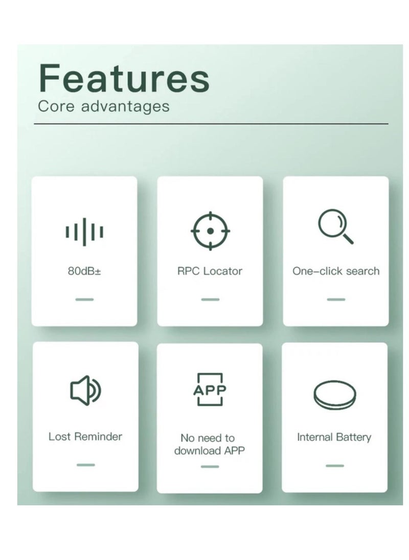 Generic - Smart Tracking Suitable for Apple devices Works with (Apple find my) A tracking device that keeps your items from getting lost. - Image 1