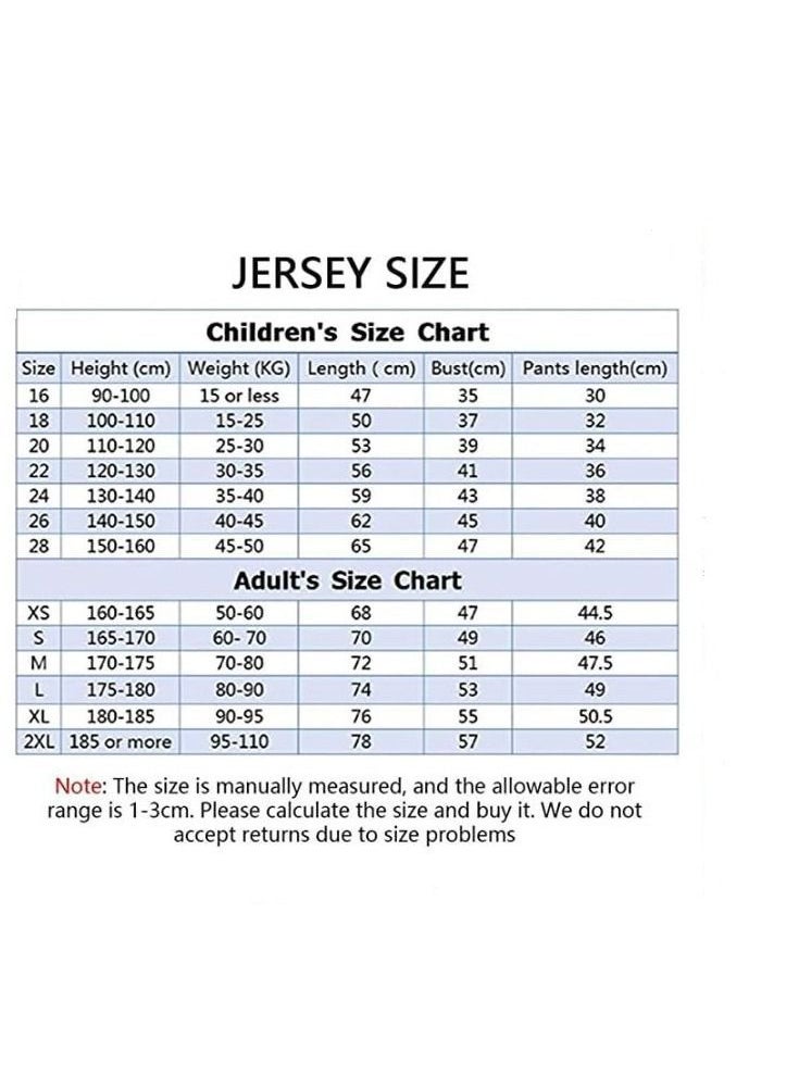 Y&D - NYTYU Ronaldo Jersey T-shirts And Shorts Set For Adults/Children  Size S - Image 1