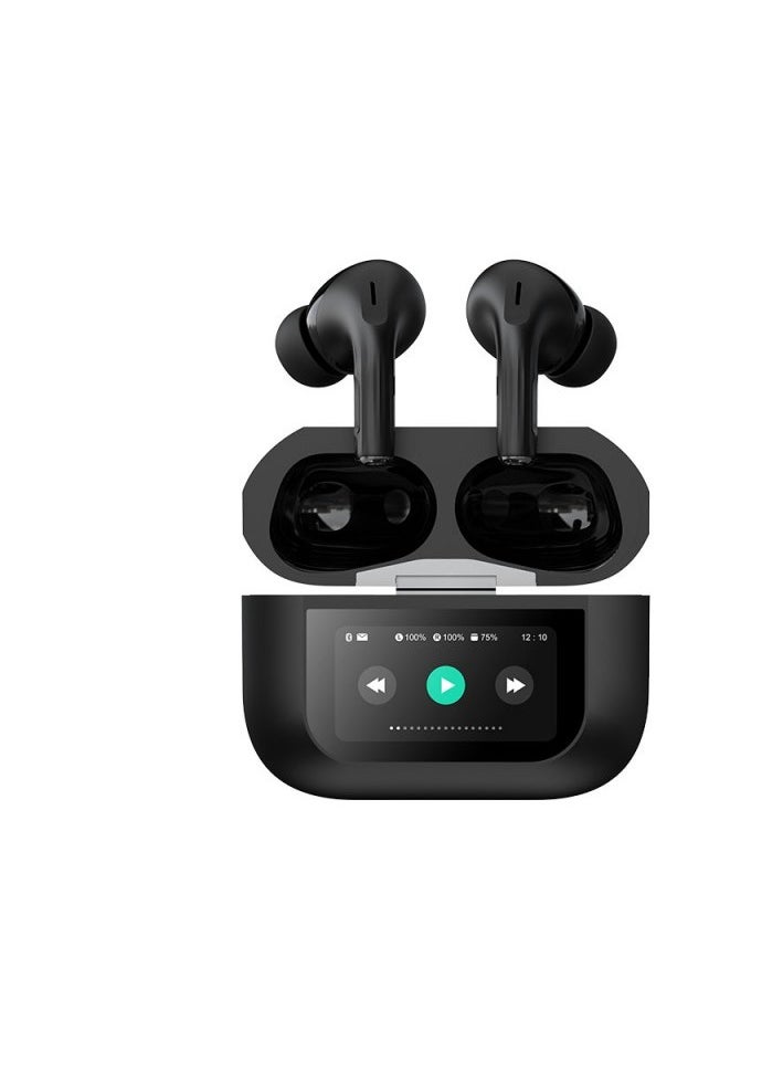 Trands - Trands MULTI- MODE DISPLAY WIRELESS EARBUDS, Light Weight Comfort, Touch Controls and Multi Mode Sound Control, Compatible With iOS& Android, Ideal for Gaming&Calling, LED Display,  Long-Lasting-Battery,  Type-C Charging Case. - Image 1