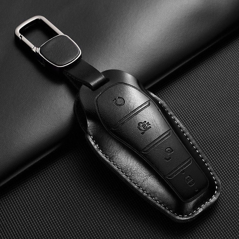BYD keycase compatible with Korean, Qin Plus DM-i, Song Pro, Dolphin, Yuan, Tang EV, Sea Lion 06, Seagull 07, Destroyer 05- premium PU leather protective case - Image 5