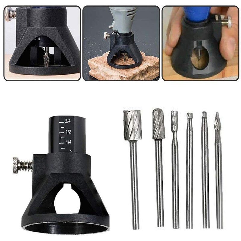 Diy Crafts 10261 India 999 Hss Routing Router Bits Burr With Drill Carving Rotary Locator Set Multicolor 6 Piece - Image 1