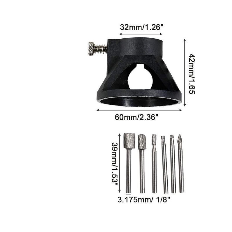 Diy Crafts 10261 India 999 Hss Routing Router Bits Burr With Drill Carving Rotary Locator Set Multicolor 6 Piece - Image 2