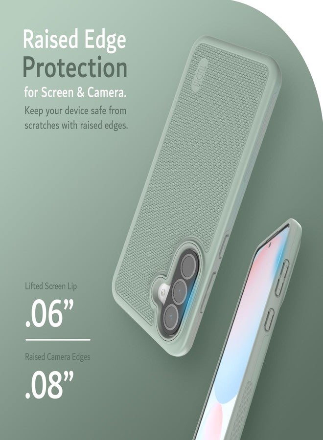 توديا جراب TUDIA DualShield Grip مصمم خصيصًا لهاتف Samsung Galaxy A56 5G (2024)، [MergeGrip] جراب حماية متين وخفيف الوزن ومقاوم للصدمات، ذو طبقتين، من الدرجة العسكرية، لهاتف Galaxy A56 (زنبق أخضر) - Image 4