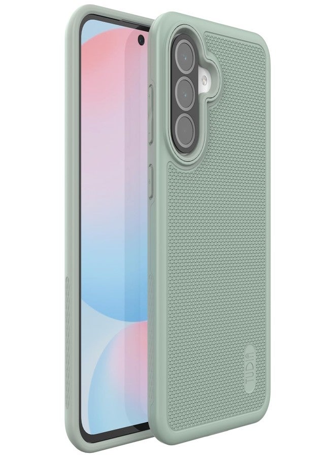 توديا جراب TUDIA DualShield Grip مصمم خصيصًا لهاتف Samsung Galaxy A56 5G (2024)، [MergeGrip] جراب حماية متين وخفيف الوزن ومقاوم للصدمات، ذو طبقتين، من الدرجة العسكرية، لهاتف Galaxy A56 (زنبق أخضر) - Image 1
