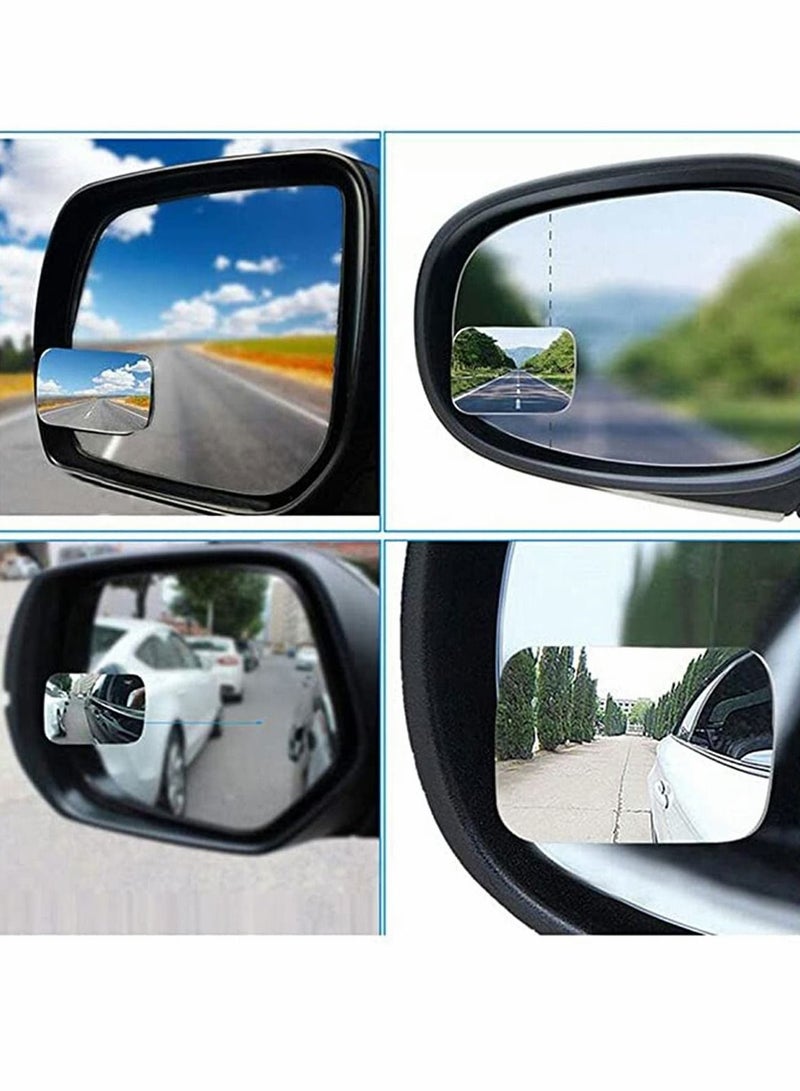 KASTWAVE Blind Spot Mirror, Rearview Convex Adjustable Side Mirrors 360 Degree Adjustable Extra Wide Angle View For SUV Car Truck Van Traffic Safety - Image 2