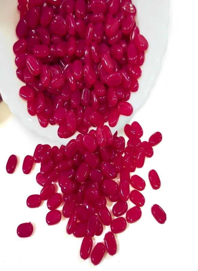 LECRAFT-A Wide Variety of Embroidery Tablet Beads for All Your Craft Needs Pack of 100pc (Cherry red) - Image 2