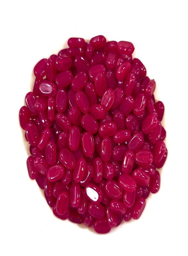LECRAFT-A Wide Variety of Embroidery Tablet Beads for All Your Craft Needs Pack of 100pc (Cherry red) - Image 1