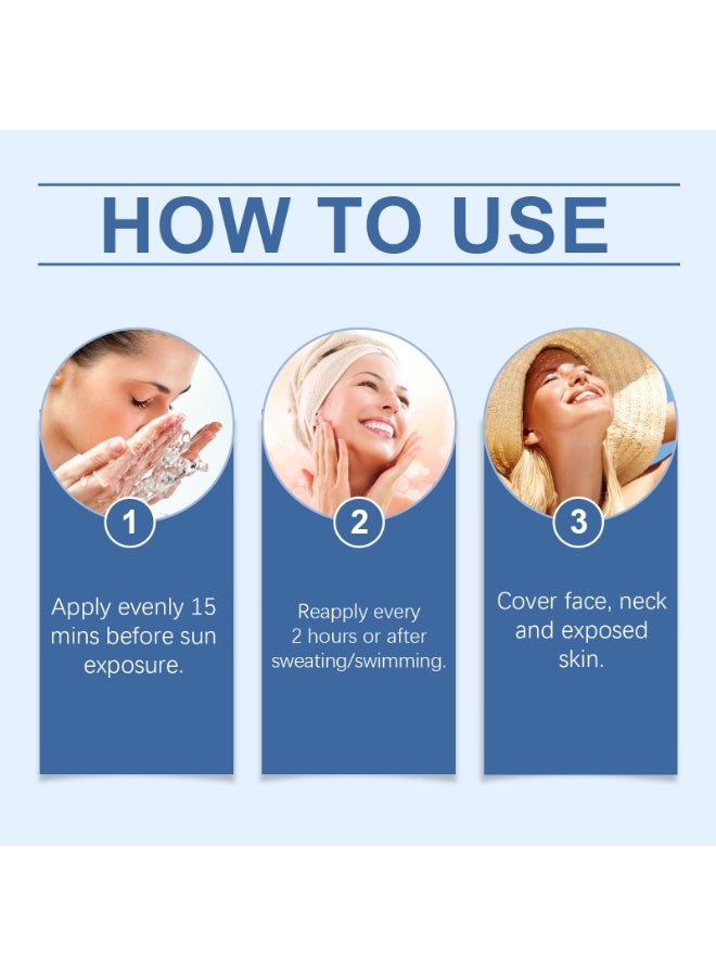 HANCHOBIT Lightweight and Gentle Sunscreen, refreshing and non-sticky, suitable for daily outdoor use, moisturizing and hydrating, ideal for outdoor activities and daily skincare (50ml). - Image 4