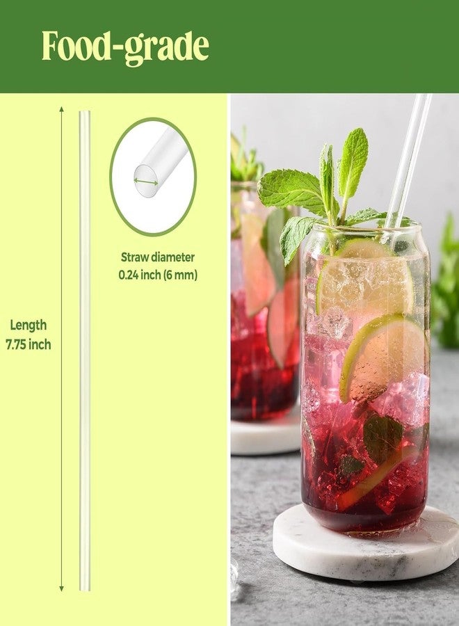 Amit Marketing 8 mm Corn Starch Straws | Eco-Friendly Compostable Sustainable Disposable Drinking Straws | Cocktail Cold Drink Bubble Tea Juice Smoothie Thick Shakes Non-Bendable White (100 Pcs) - Image 5