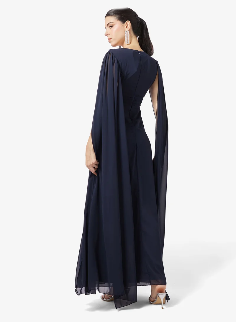 Ella Limited Edition A-line Dress With Exaggerated Sleeves