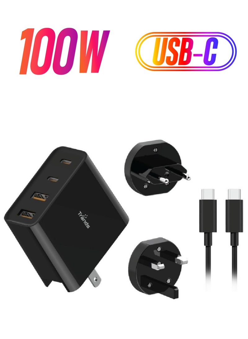 Trands Trands 100W GaN Fast Charger with 100W Type-C Cable 