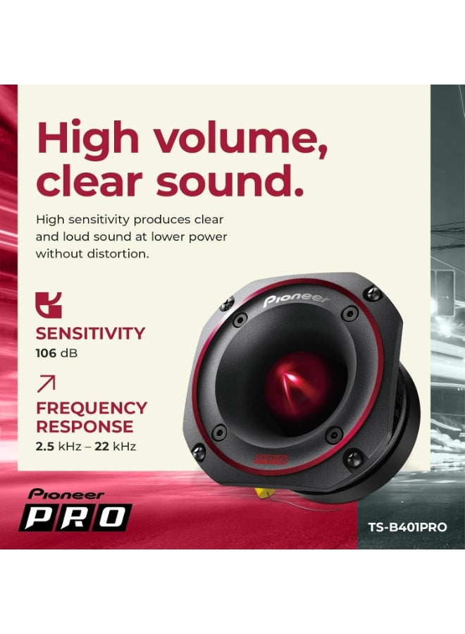 بايونير Pioneer TS-B401PRO، مكبرات صوت للسيارة، نطاق كامل، جودة صوت واضحة، سهولة التركيب واستجابة جهير محسنة، مكبرات صوت 4 بوصات - Image 4