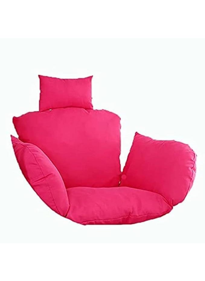 ANAND INDIA GROUPS ANAND INDIA GROUPS Polyester Designer Cushion for Hanging Basket Swing Chair for Outdoor Egg Swing ChairGarden Swing Seat Padded Pillow Cushion Pink  - Image 1