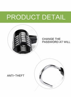 Y&D Combination Padlock, Lengthened Lock, Long Shackle Gym Luggage Travel Updated Safety Lock for Locker, Toolbox, Closet, Luggage, Gate(Black)  - Image 5