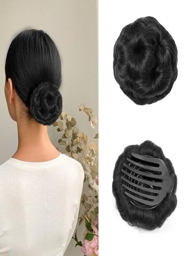Pinaka Hair Extension Women Readymade Bridal Hair Bun Faux Synthetic Hair Juda For Women Stylish Black (Pack of 1) - Image 1